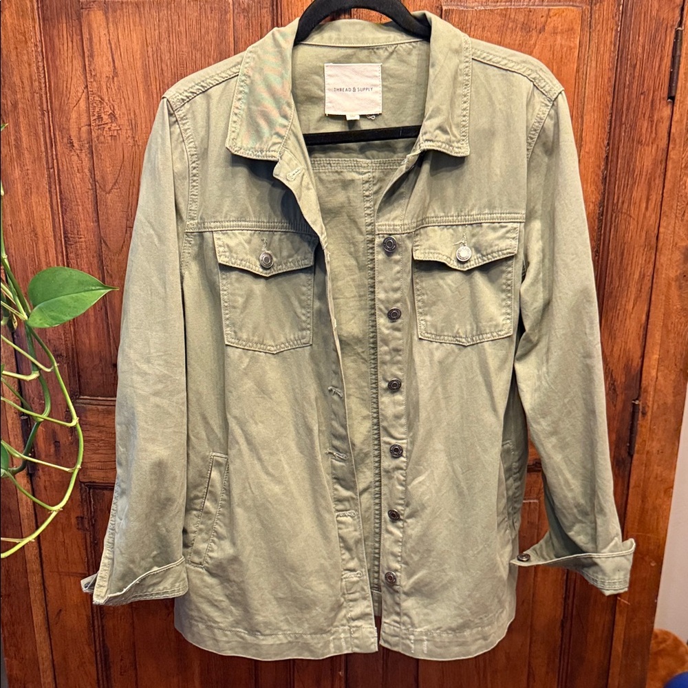 Thread & Supply Women's Green Utility Jacket